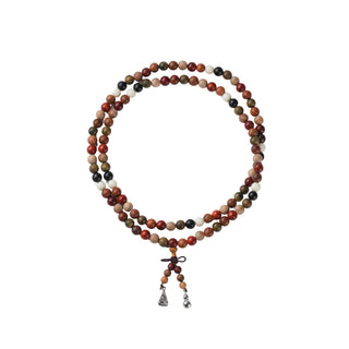 Tibetan Sandalwood Mala with Unique Charm