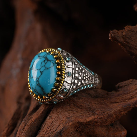 Shambala Turquoise Ring (Silver)