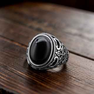 Traditional Tibetan Agate Ring