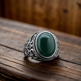 Traditional Tibetan Agate Ring