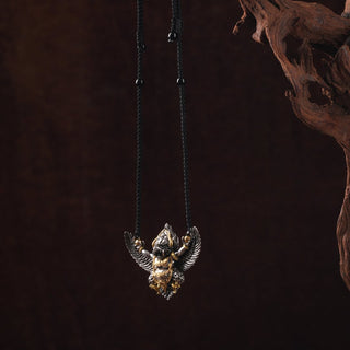 Tibetan Golden-Winged Garuda Pendant Necklace