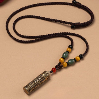 Tibetan handmade Six Syllable pendant necklace