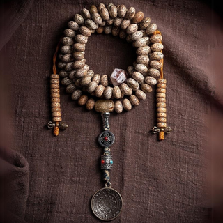 Tibetan Traditional 108 Aged Lotus Seeds Monk Mala