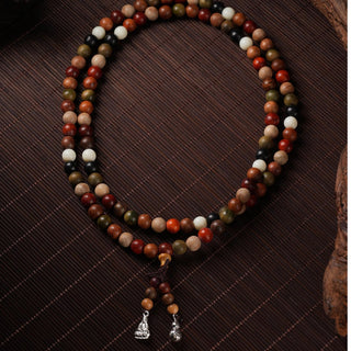 Tibetan Sandalwood Mala with Unique Charm