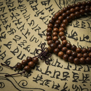 Calming Golden Sandalwood Mala Beads