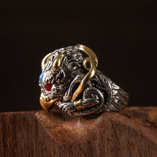 Tibetan Golden-Winged Garuda Ring