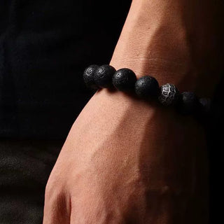 Negativity Blocking Lava Wrist Mala