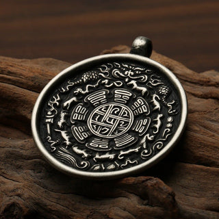 Authentic Handmade Tibetan Nine Palaces Bagua Charm Amulet