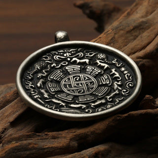 Authentic Handmade Tibetan Nine Palaces Bagua Charm Amulet