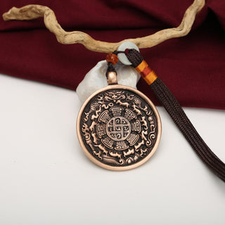 Authentic Handmade Tibetan Nine Palaces Bagua Charm Amulet