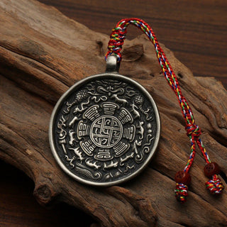 Authentic Handmade Tibetan Nine Palaces Bagua Charm Amulet