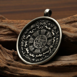 Authentic Handmade Tibetan Nine Palaces Bagua Charm Amulet