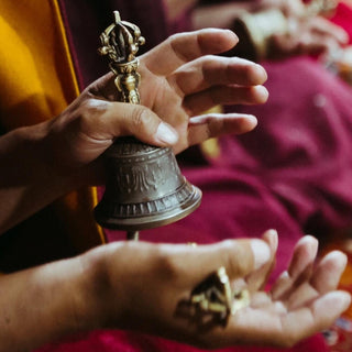 Handmade Tibetan Vajra and Bell set