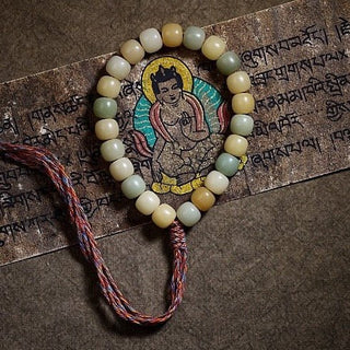 Spiritual Path Jade Bodhi Wrist Mala