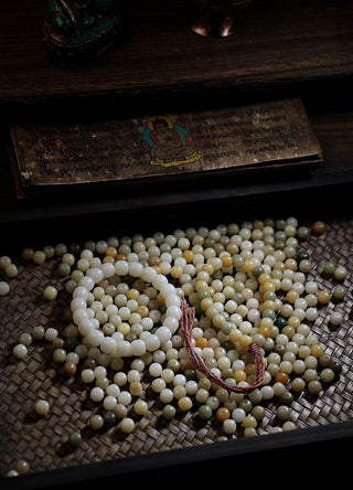 Spiritual Path Jade Bodhi Wrist Mala