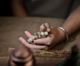 Spiritual Path Jade Bodhi Wrist Mala