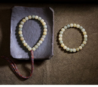 Spiritual Path Jade Bodhi Wrist Mala