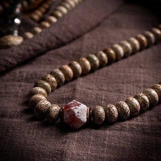 Tibetan Traditional 108 Aged Lotus Seeds Monk Mala