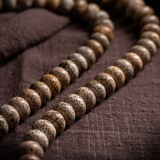 Tibetan Traditional 108 Aged Lotus Seeds Monk Mala