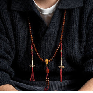 Tibetan Authentic Dark Bodhi Monk's Mala