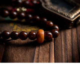 Tibetan Authentic Dark Bodhi Monk's Mala