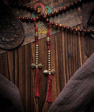 Tibetan Authentic Dark Bodhi Monk's Mala