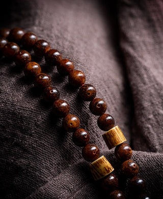 Tibetan Authentic Dark Bodhi Monk's Mala