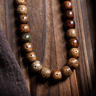 Aged 108 Lotus Seeds Mala Necklace