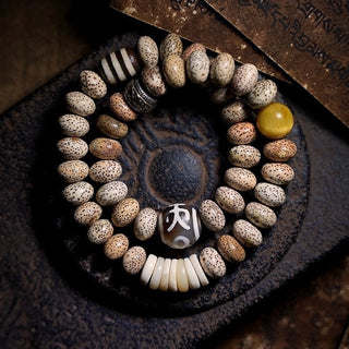 Tibetan Handmade Lotus Seeds Wrist Mala Beads